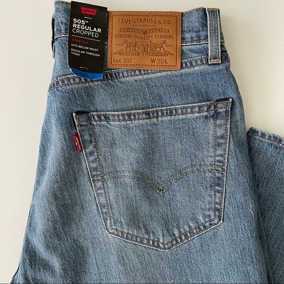 Levi’s Women’s 505 Regular Cropped Jeans Size W30 - Picture 3 of 13